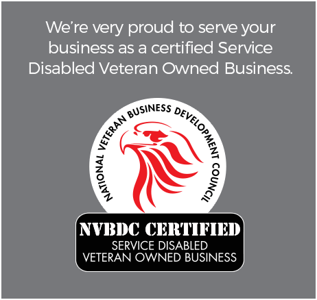 NVBDC Certified Service Disabled Veteran Owned Business badge