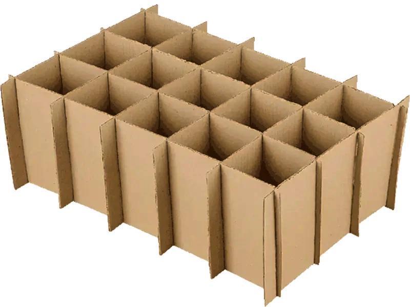Interlocking corrugated partition dividers