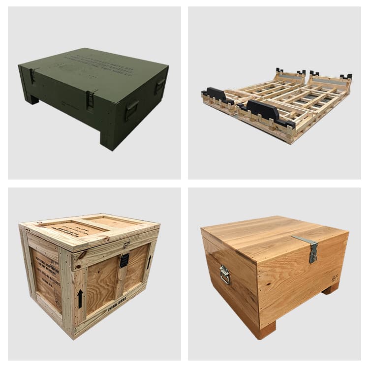 Wood crates, boxes and pallets built for domestic freight, export and mil-spec use